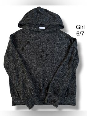 Gap Kids Charcoal Gray Starts Hoodie size S 6-7.